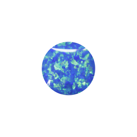 Capri Blue Fauxpal Cabochon - 2mm