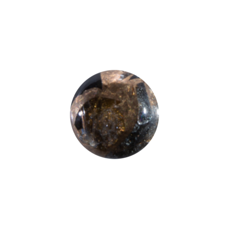 Black Copper Obsidian Cabochon - 6mm