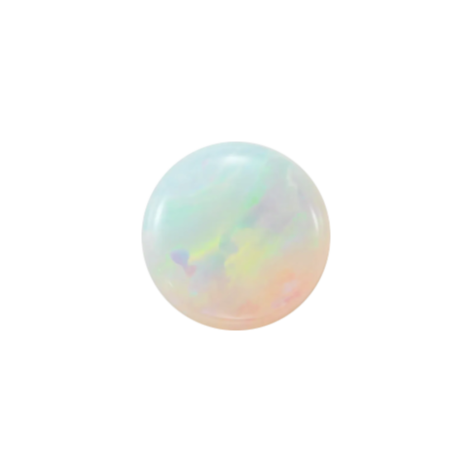 White Opal Cabochon - 1.7mm
