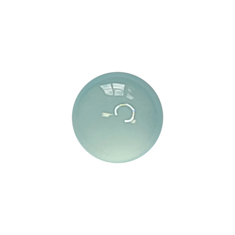 Aqua Blue Chalcedony Cabochon - 8mm