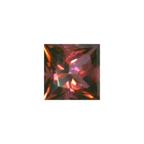 Blazing Red Topaz - 3mm Princess